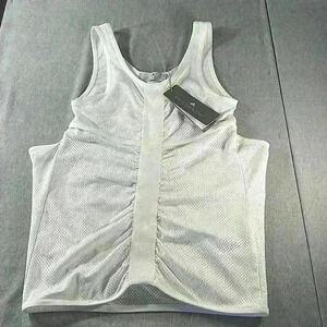 Stella McCartney Mesh tank top white size XSmall new Stu singlet